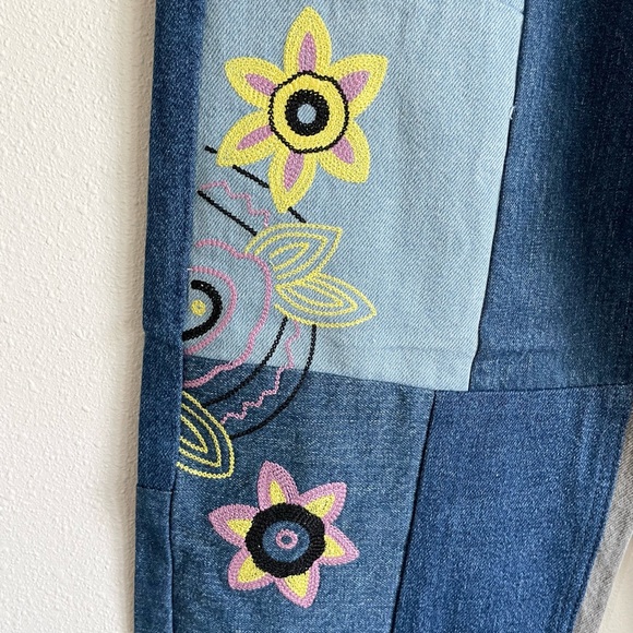 NWT UO BDG Patchwork High Rise Baggy Jeans Sz 25 - Picture 7 of 11